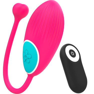 Ovetto Vibrante con Telecomando, Silicone Morbido e 10 Modalità